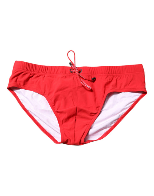 Rote Logo Taille Männer Beachwear Brief Bademode