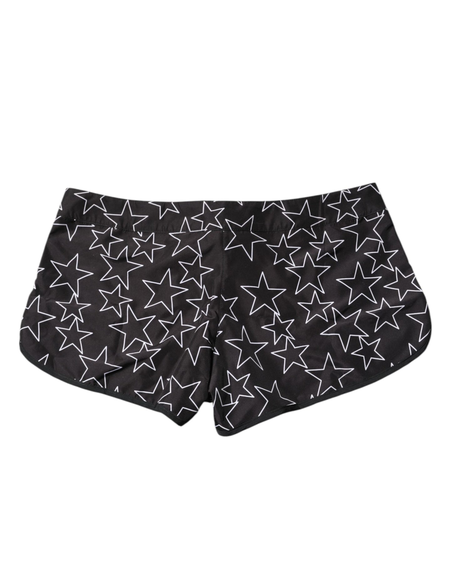 Schwarze Strandshorts mit Sternenmuster