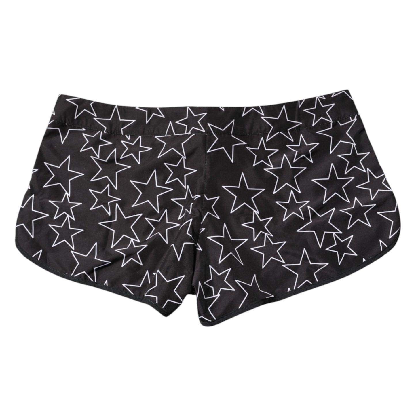 Schwarze Strandshorts mit Sternenmuster