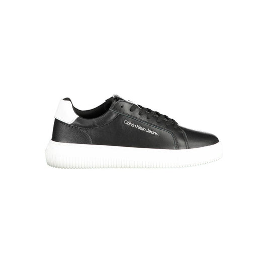 Schwarzer Polyester-Sneaker