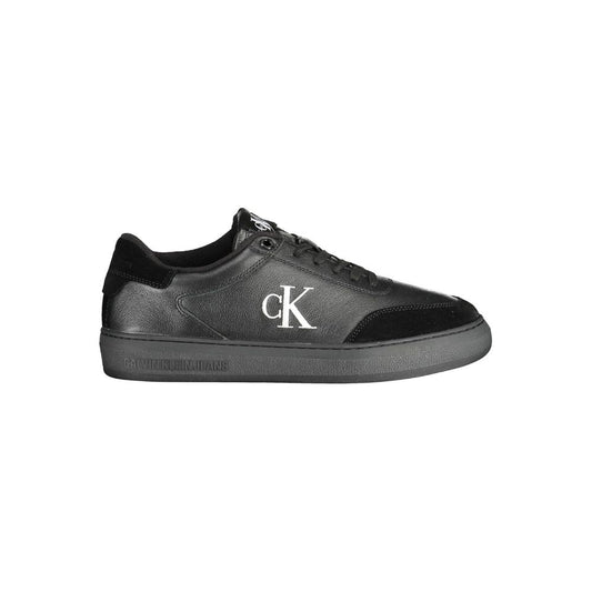 Schwarzer Polyester-Sneaker