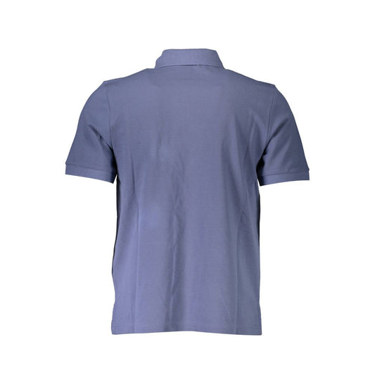 Blaues Poloshirt aus Baumwolle