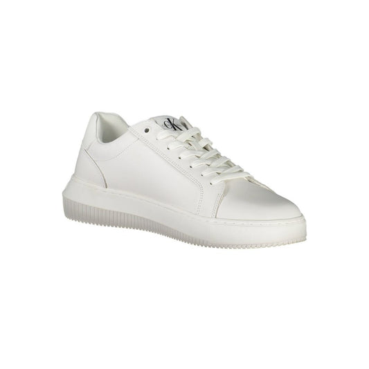 Weißer Polyester-Sneaker