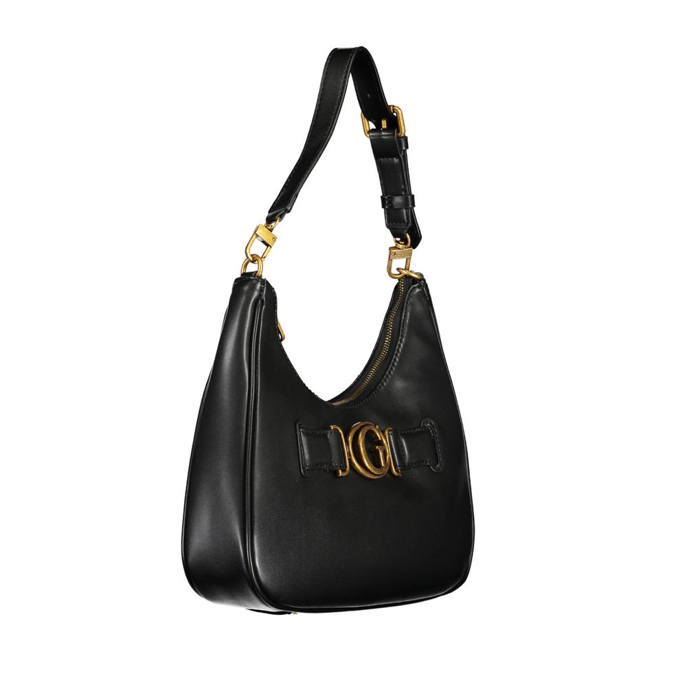 Schwarze Handtasche aus Polyethylen