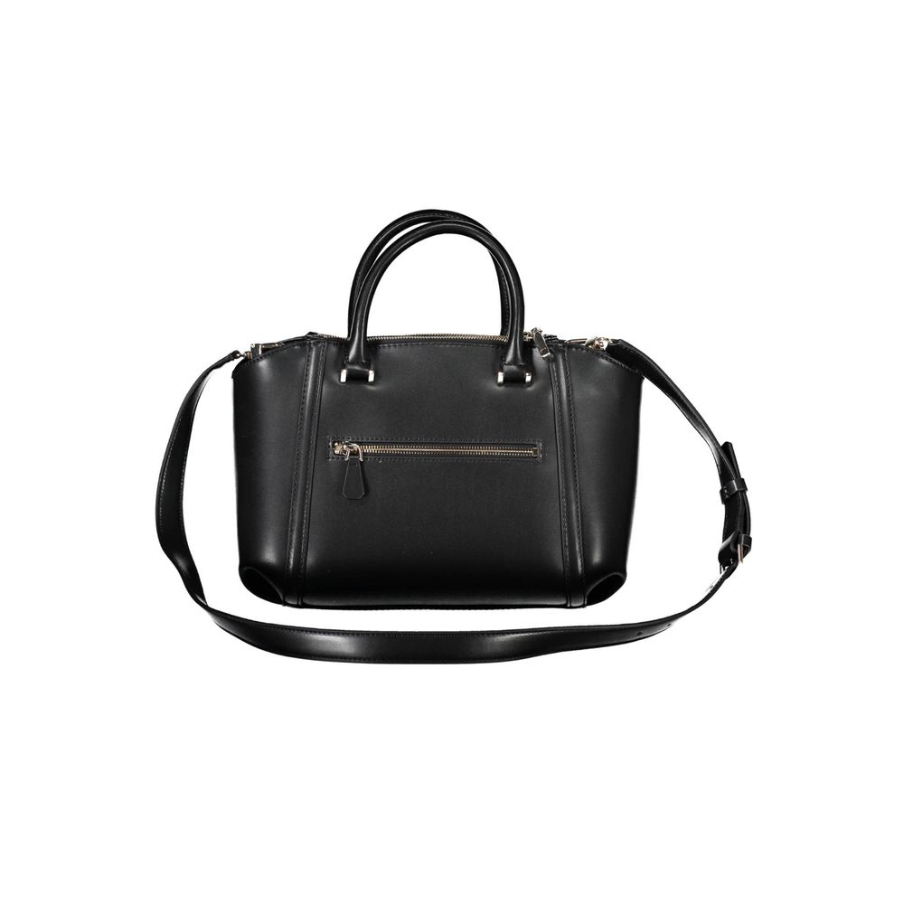 Schwarze Handtasche aus Polyethylen