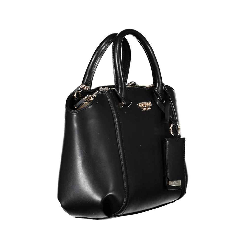 Schwarze Handtasche aus Polyethylen