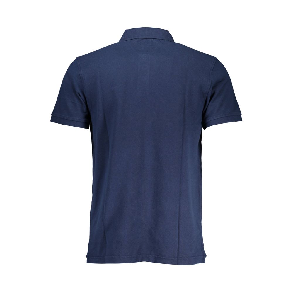 Blaues Poloshirt aus Baumwolle