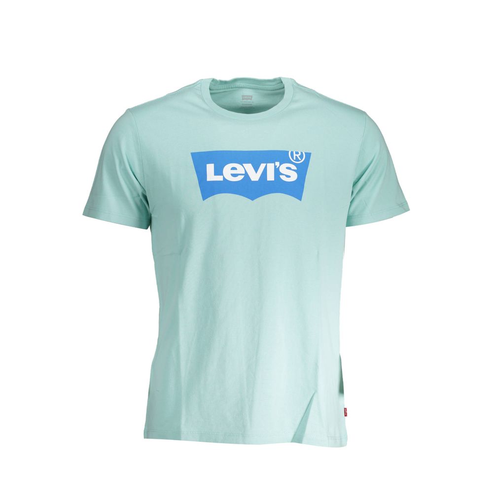Blaues Baumwoll-T-Shirt