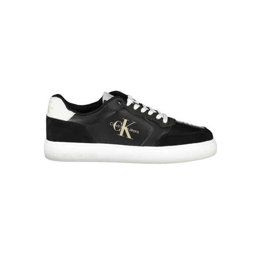 Schwarzer Polyester-Sneaker
