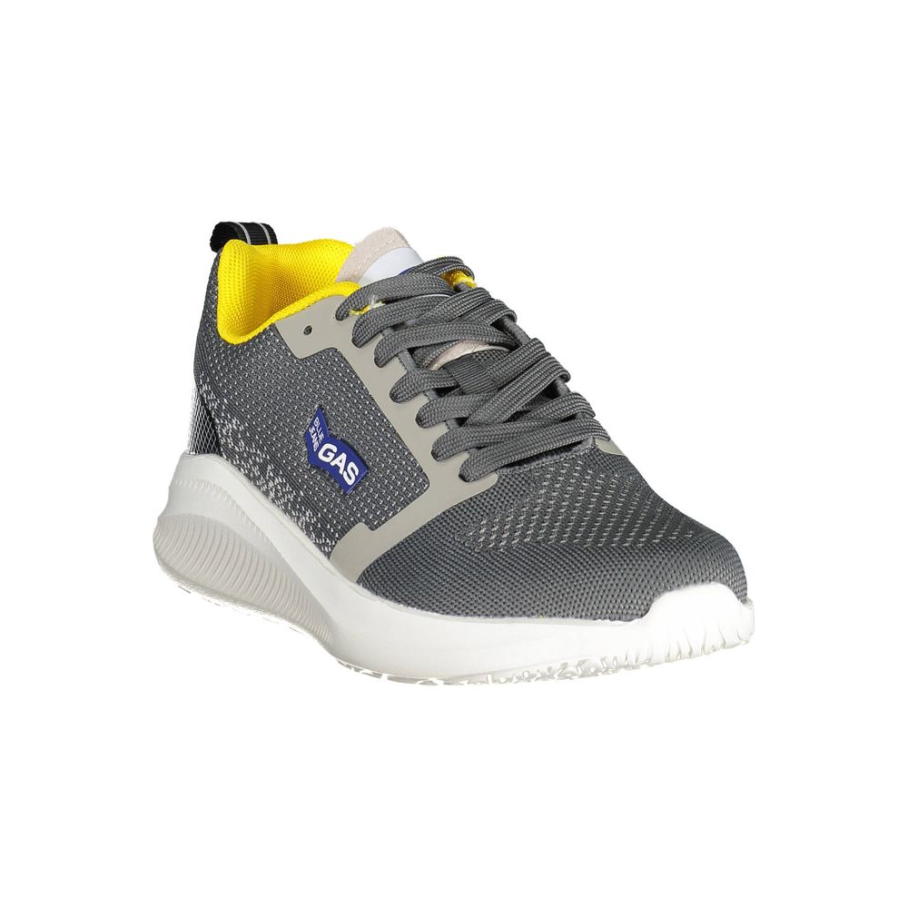 Grauer Polyester-Sneaker