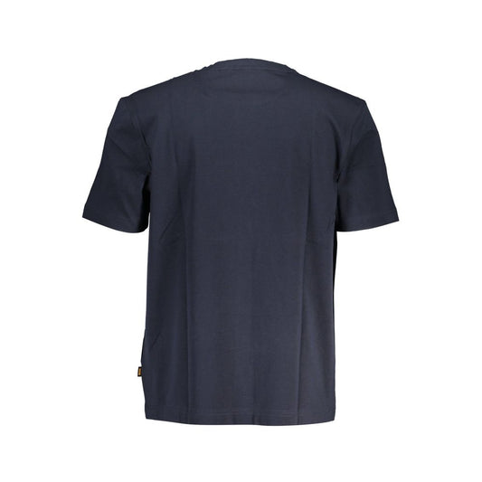 Blaues Baumwoll-T-Shirt