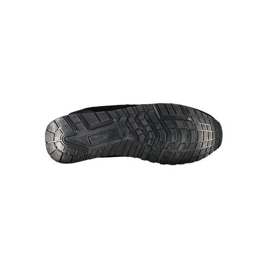 Black Polyester Sneaker
