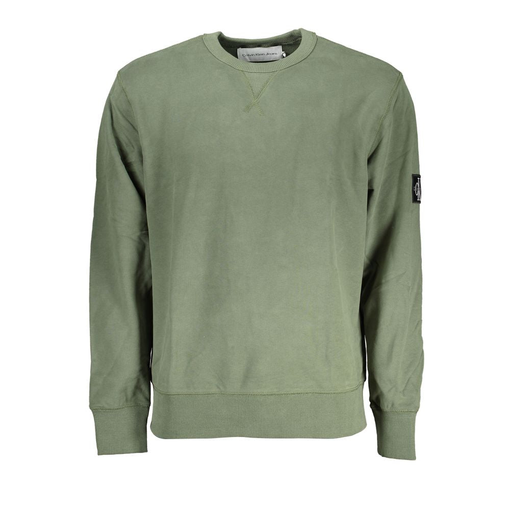 Grüner Baumwollpullover