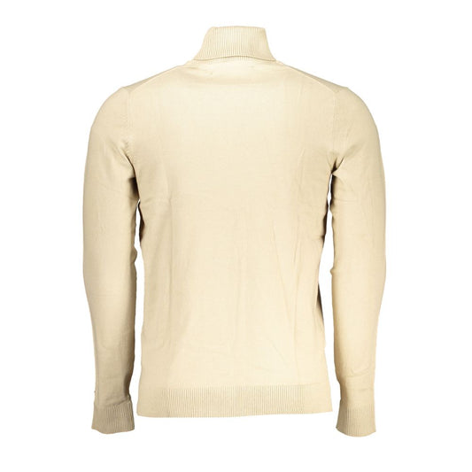 Beigefarbener Baumwollpullover