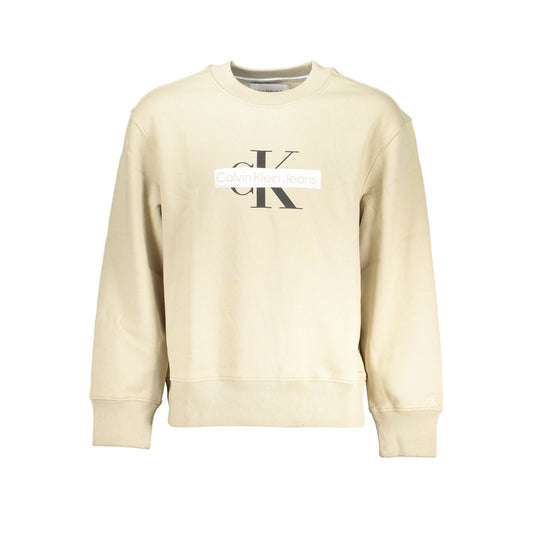 Beigefarbener Baumwollpullover