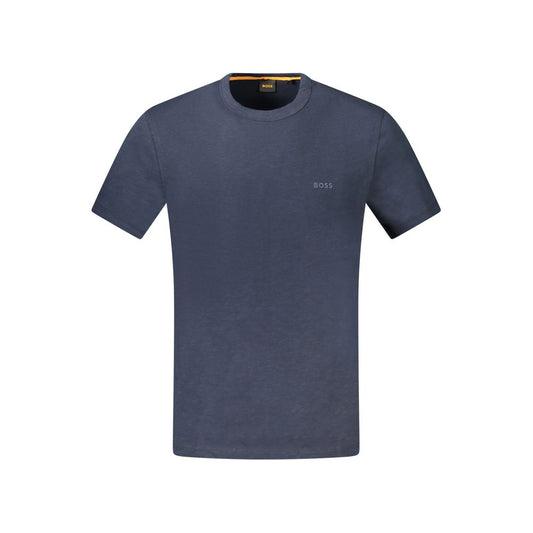 Blaues Baumwoll-T-Shirt