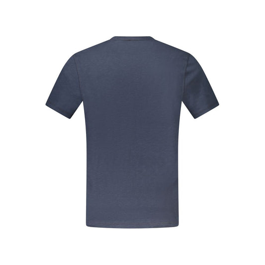 Blaues Baumwoll-T-Shirt