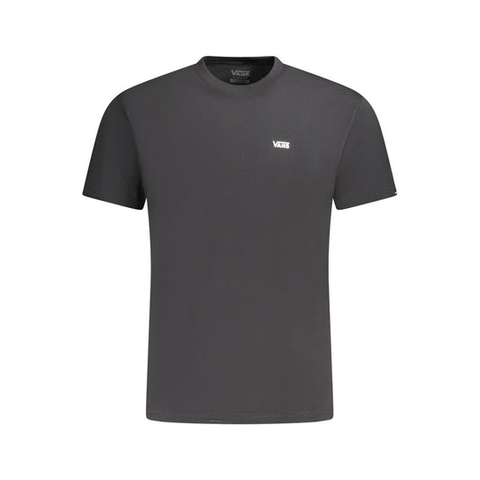 Schwarzes Baumwoll-T-Shirt