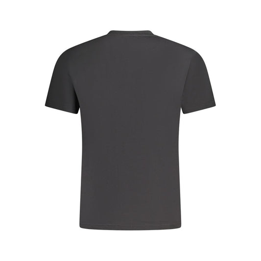 Schwarzes Baumwoll-T-Shirt