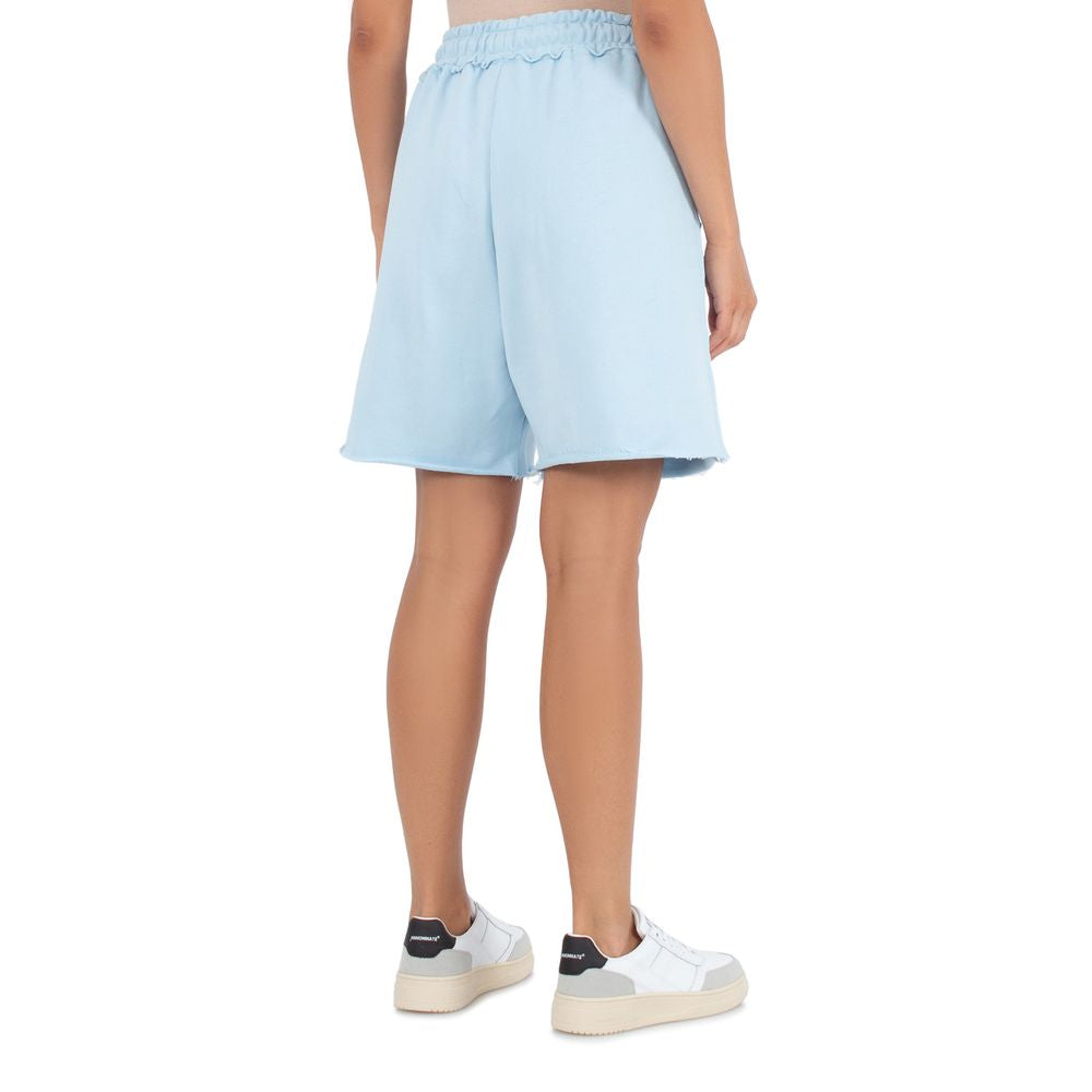 Blaue Baumwollshorts