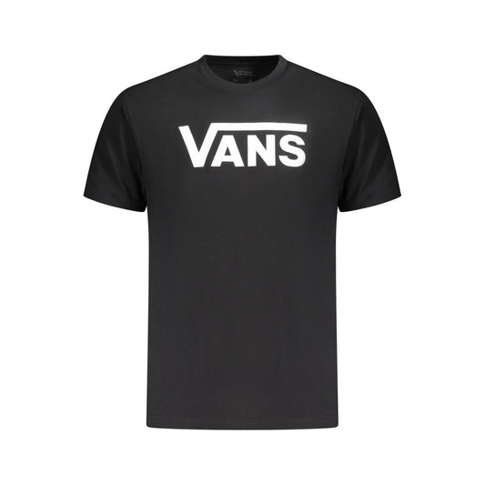 Schwarzes Baumwoll-T-Shirt