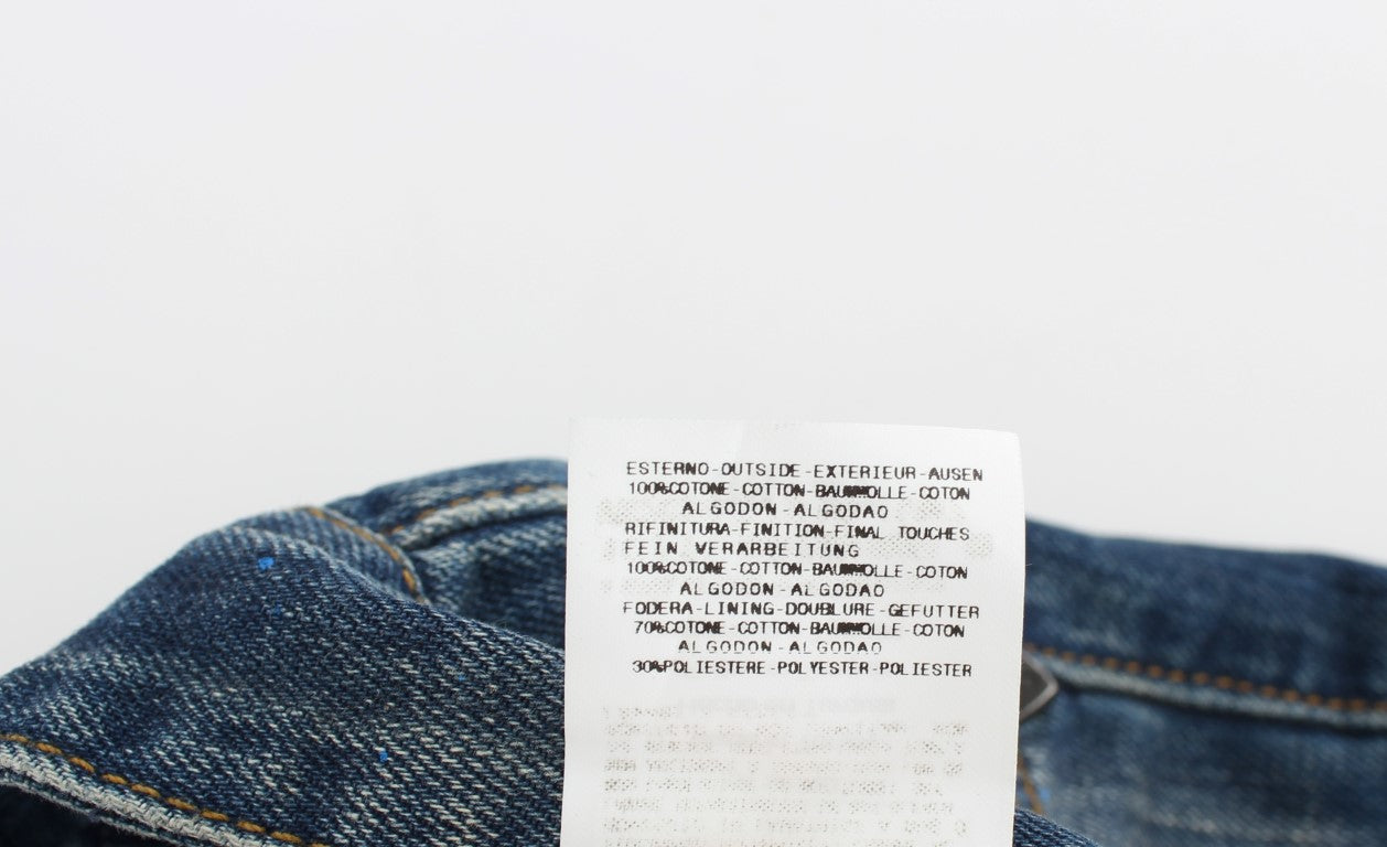 Slim Fit Jeans in blauer Waschung