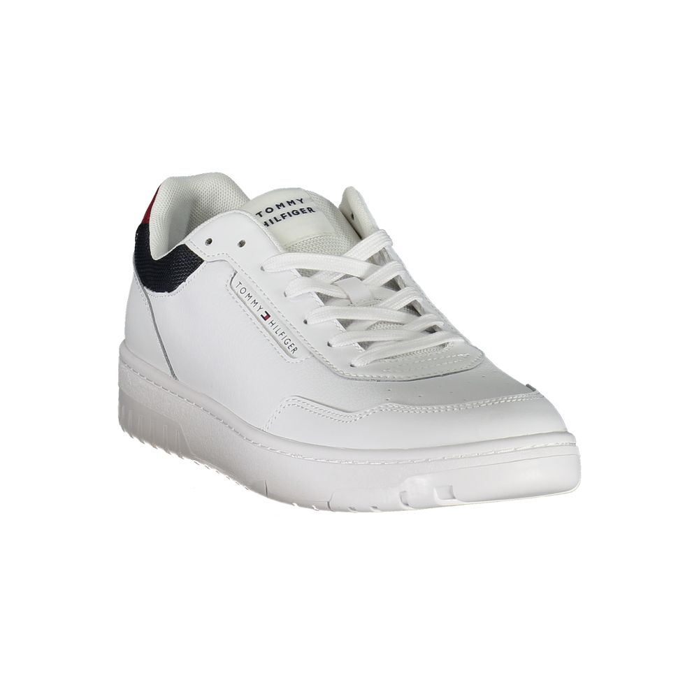 Weiße Ledersneaker