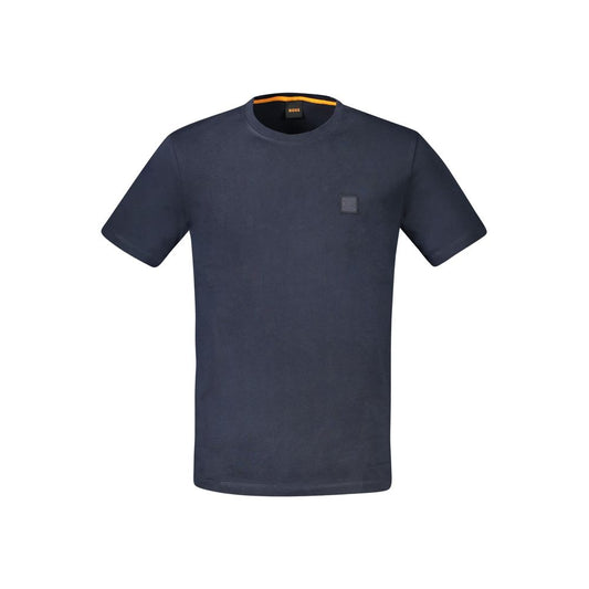 Blaues Herren-T-Shirt aus Baumwolle