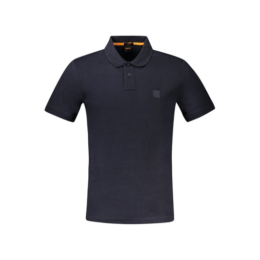 Blaues Poloshirt aus Baumwolle