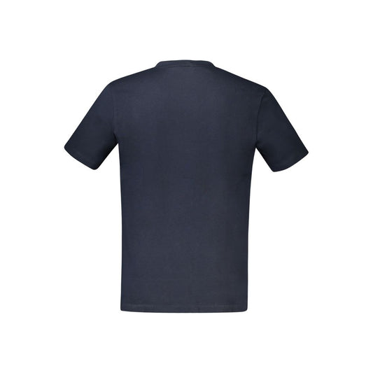 Blaues Herren-T-Shirt aus Baumwolle