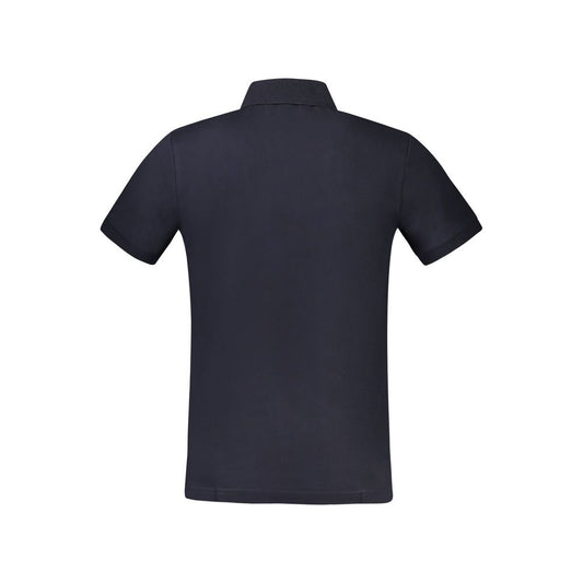 Blaues Poloshirt aus Baumwolle