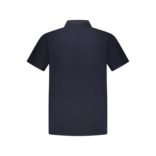Blaues Poloshirt aus Baumwolle
