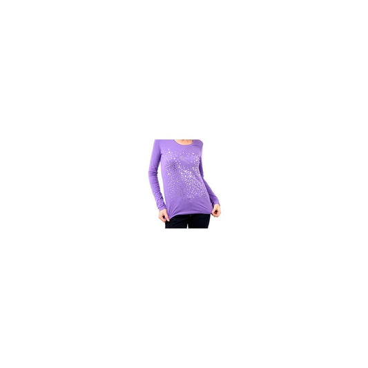 Lila Baumwolltop für Damen