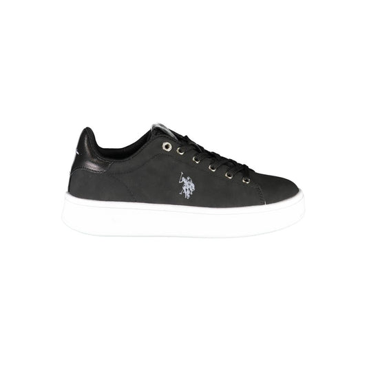 Schwarzer Polyester-Sneaker für Damen