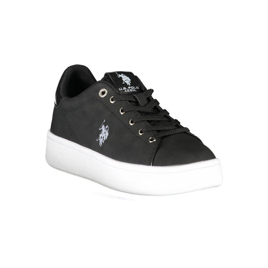 Schwarzer Polyester-Sneaker für Damen