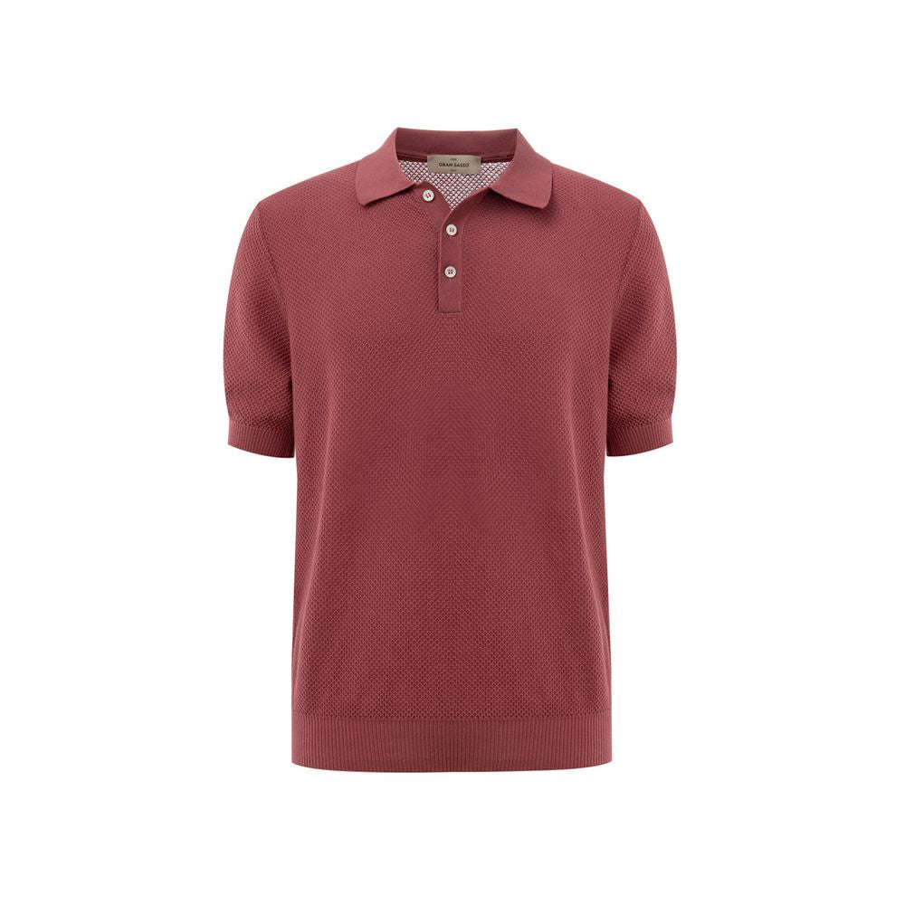 Rotes Poloshirt aus Baumwolle