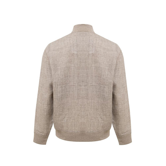 Beige Linen Jackets & Coat