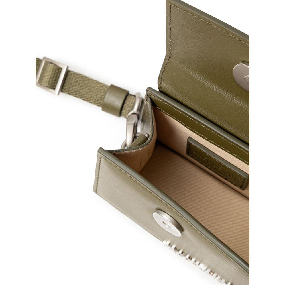Grüne Lederhandtasche