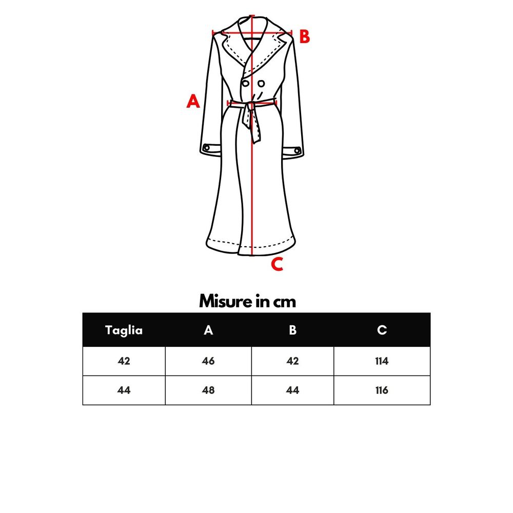 Blauer Trenchcoat aus Baumwolle
