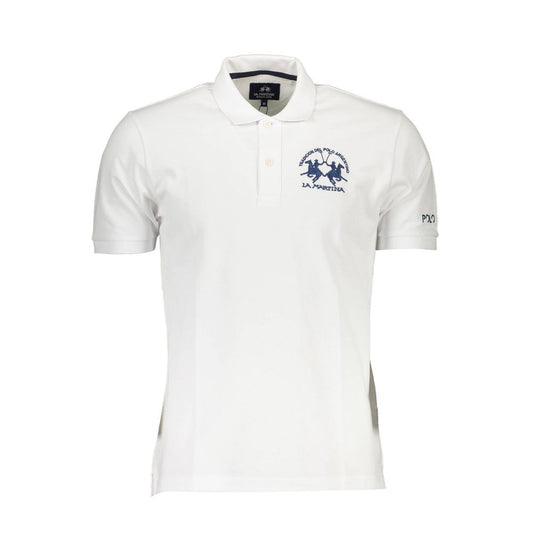 Weißes Poloshirt aus Baumwolle