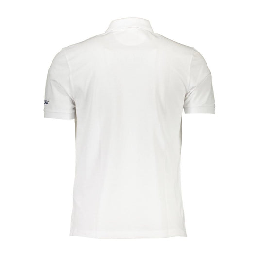 Weißes Poloshirt aus Baumwolle