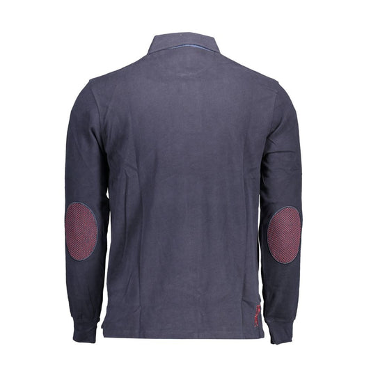 Blue Cotton Polo Shirt