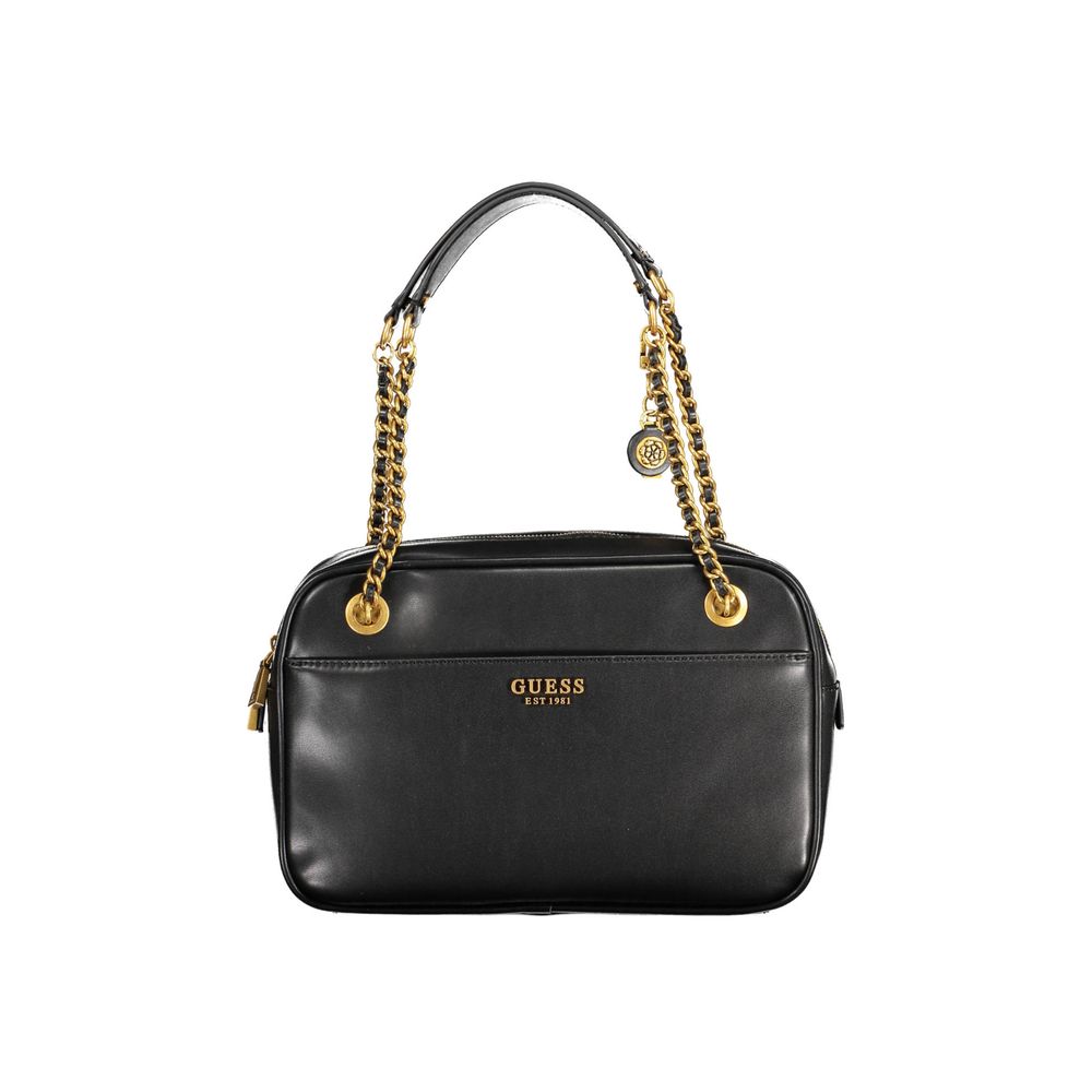Schwarze Handtasche aus Polyethylen