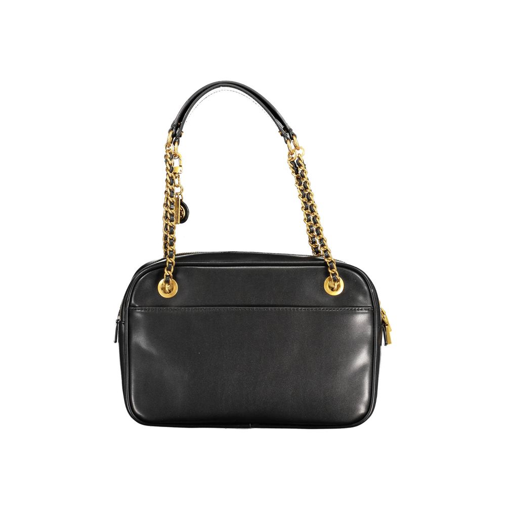 Schwarze Handtasche aus Polyethylen