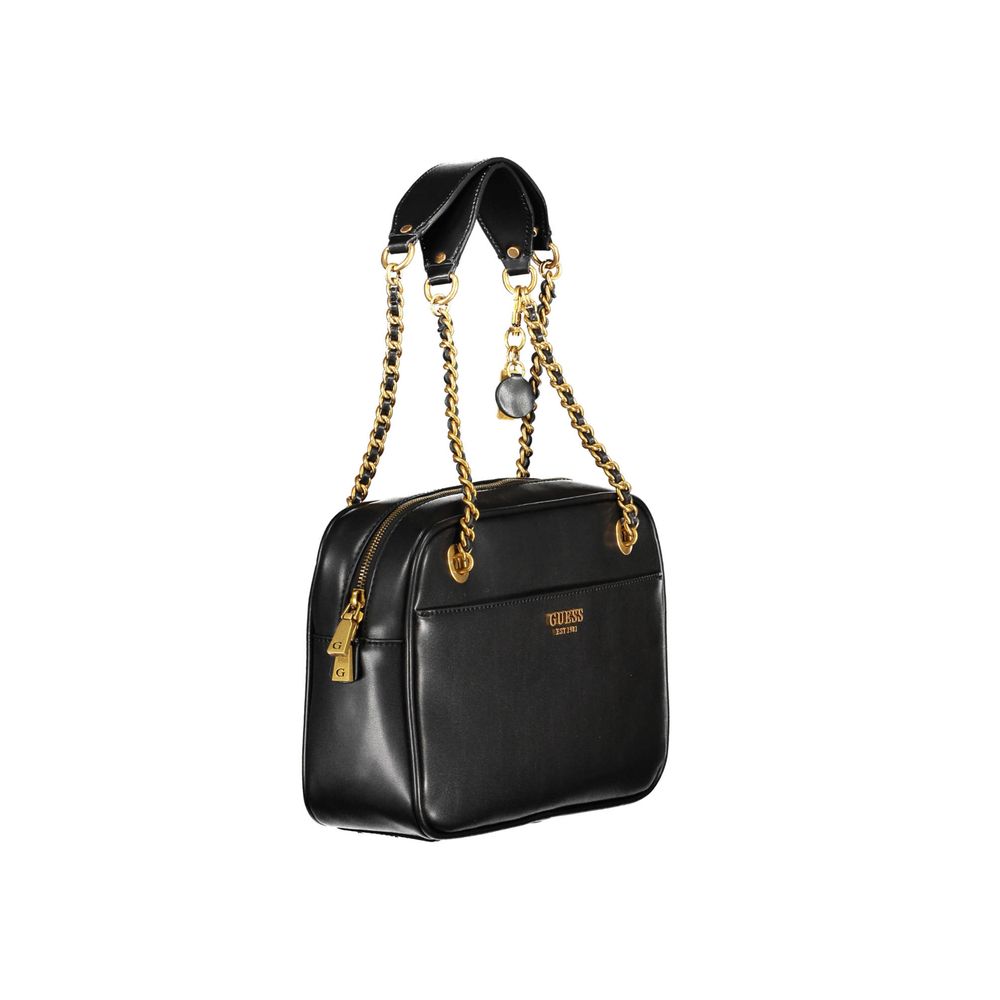 Schwarze Handtasche aus Polyethylen