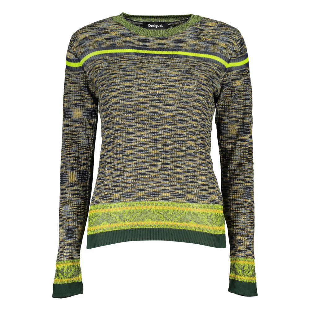 Grüner Baumwollpullover