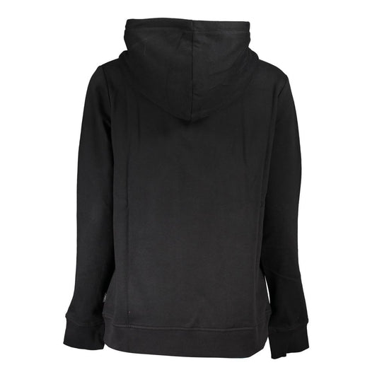 Schwarzer Baumwollpullover