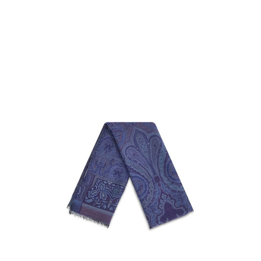 Jacquard-Schal aus Wolle und Seide