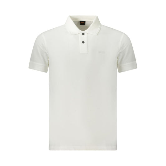 Weißes Poloshirt aus Baumwolle