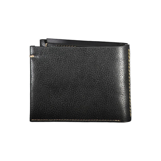 Schwarze Lederbrieftasche